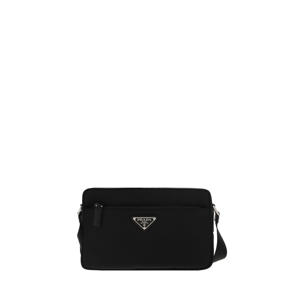 Prada black nylon shoulder bag