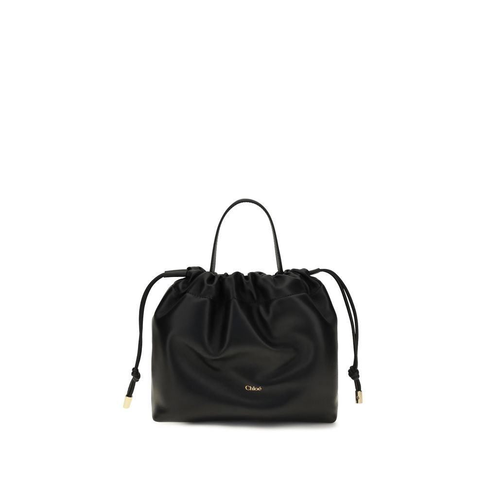 Chloé black lamb leather shoulder bag