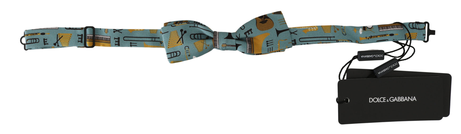 Dolce & Gabbana Mint Green Jazz Club Adjustable Neck Papillon Bow Tie - ClickThatClicks 