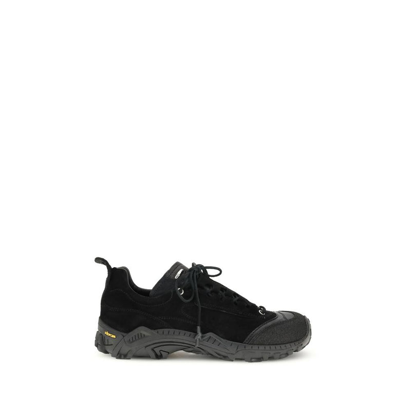 Our Legacy Black Calf Leather Bos Taurus Athletic Sneakers