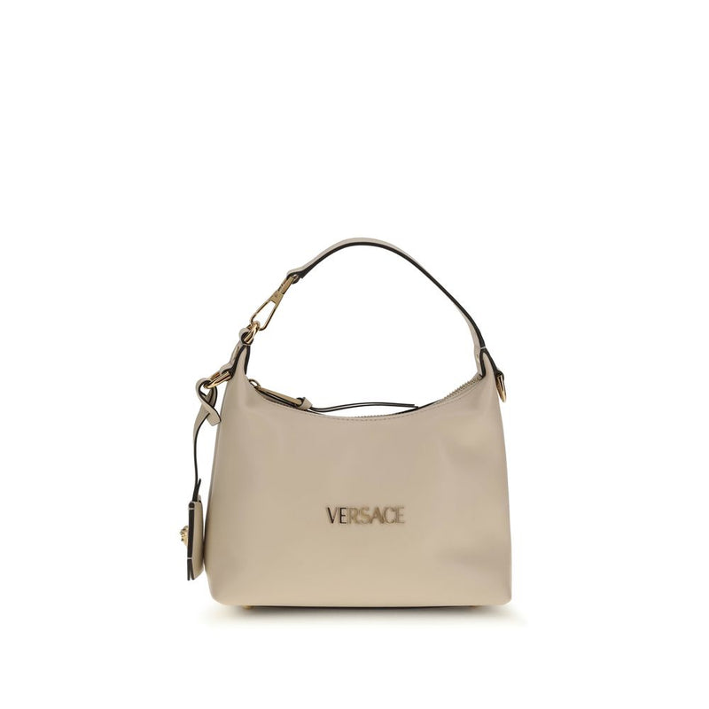 Versace Cream Calf Leather Bos Taurus Handbag