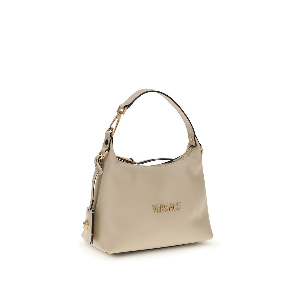 Versace Beige Calf Leather Bos Taurus Handbag - ClickThatClicks 