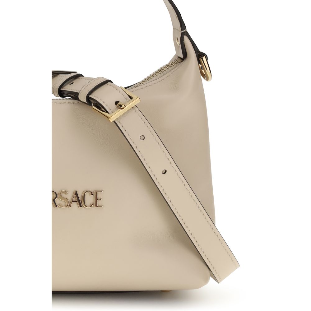 Versace Beige Calf Leather Bos Taurus Handbag - ClickThatClicks 