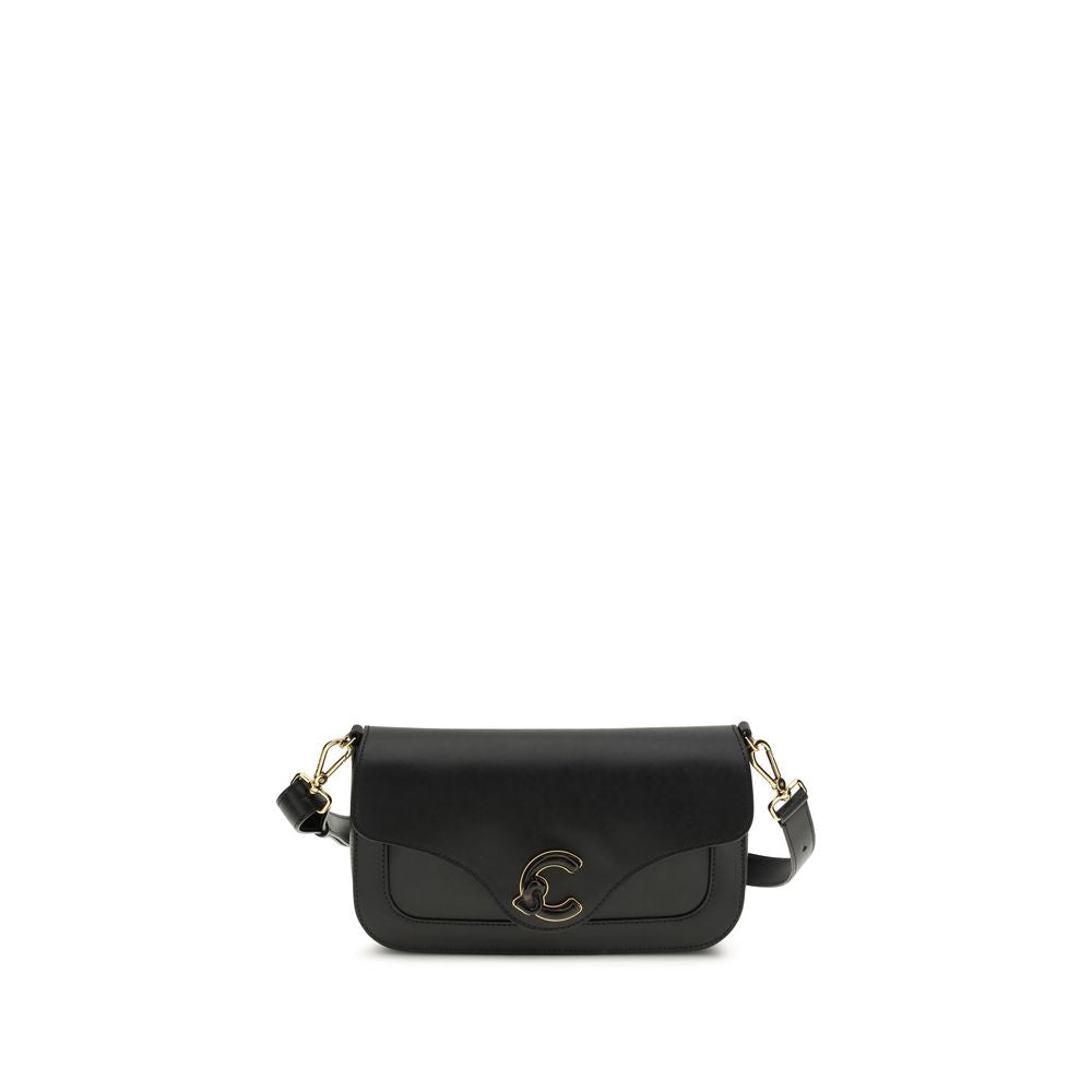 Coccinelle Black Calf Leather Bos Taurus Shoulder Bag - ClickThatClicks 