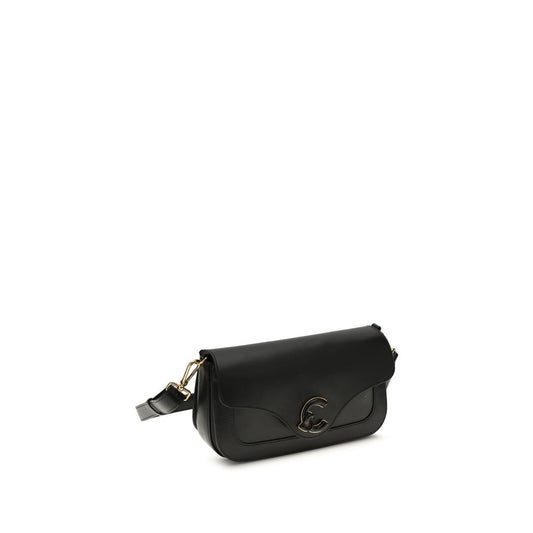 Coccinelle Black Calf Leather Bos Taurus Shoulder Bag - ClickThatClicks 