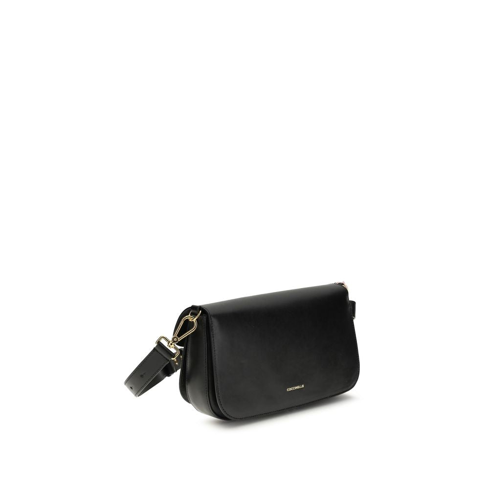 Coccinelle Black Calf Leather Bos Taurus Shoulder Bag - ClickThatClicks 