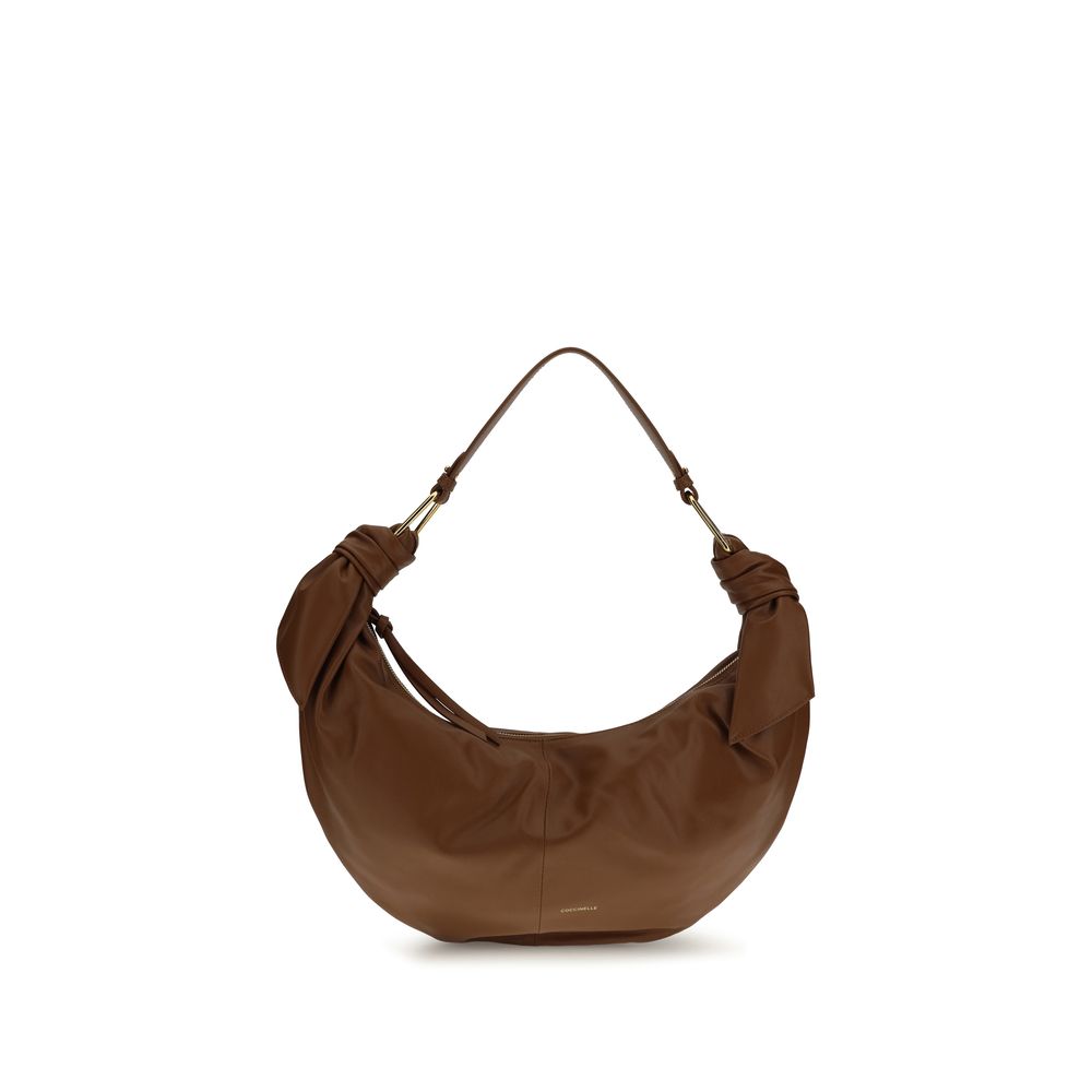 Coccinelle Brown Calf Leather Bos Taurus Shoulder Bag - ClickThatClicks 