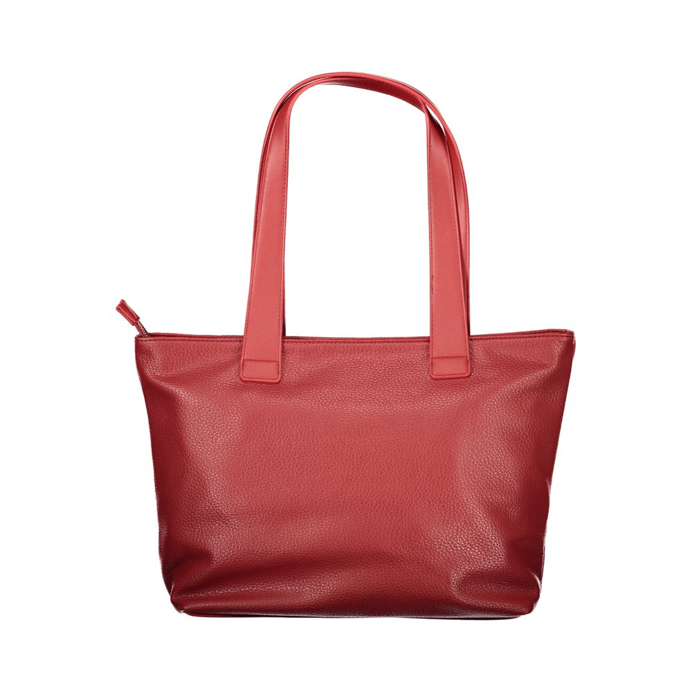 Mario Valentino Rosso Polyurethane Woman Shoulder Bag - ClickThatClicks 