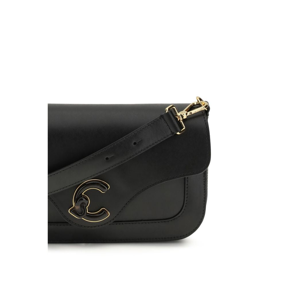 Coccinelle Black Calf Leather Bos Taurus Shoulder Bag - ClickThatClicks 