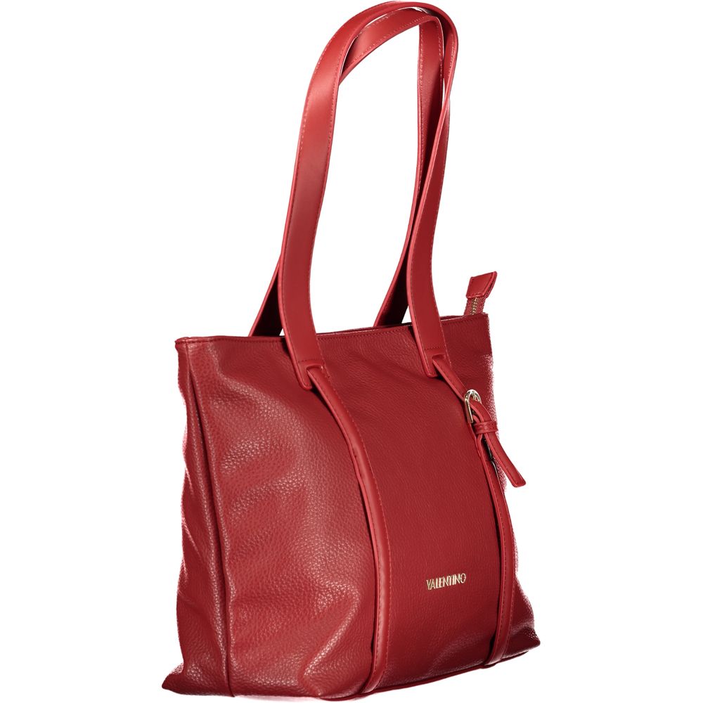 Mario Valentino Rosso Polyurethane Woman Shoulder Bag - ClickThatClicks 