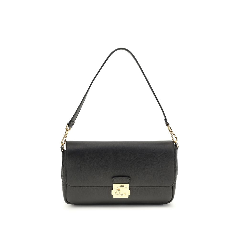 Coccinelle Black Calf Leather Bos Taurus Shoulder Bag - ClickThatClicks 