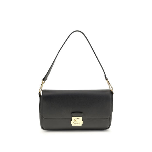 Coccinelle Black Calf Leather Bos Taurus Shoulder Bag - ClickThatClicks 