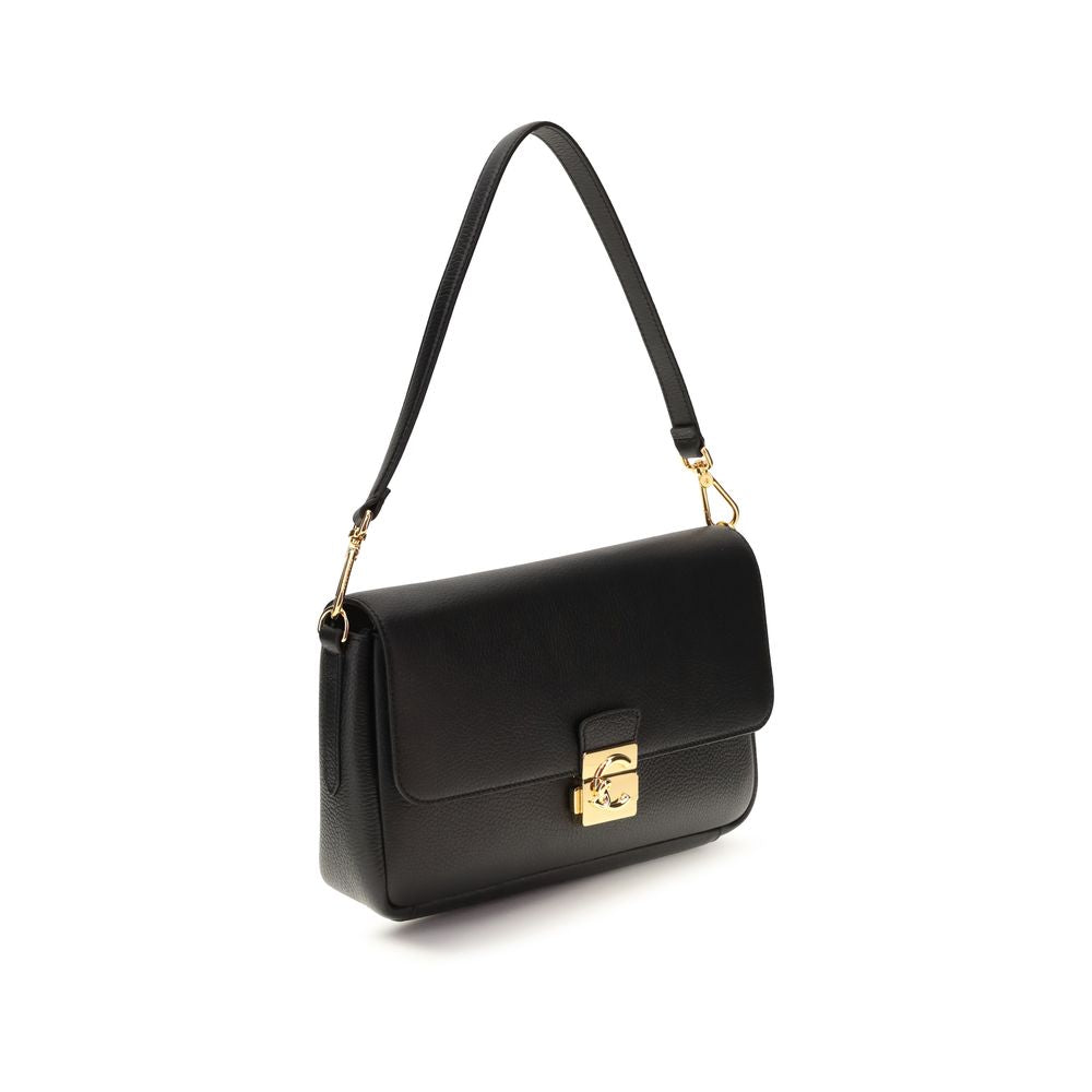 Coccinelle Black Calf Leather Bos Taurus Shoulder Bag - ClickThatClicks 