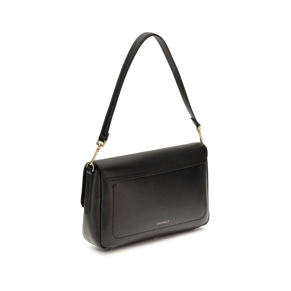 Coccinelle Black Calf Leather Bos Taurus Shoulder Bag - ClickThatClicks 