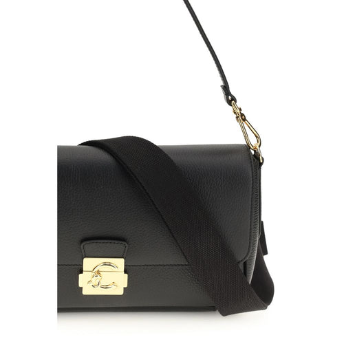 Coccinelle Black Calf Leather Bos Taurus Shoulder Bag - ClickThatClicks 