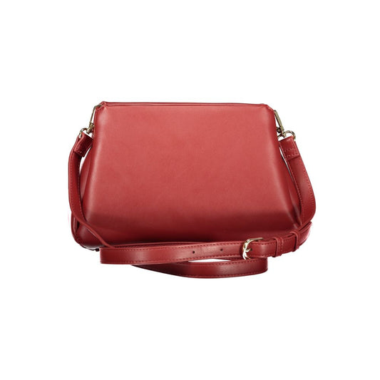 Mario Valentino Rosso Polyurethane Women Handbag - ClickThatClicks 