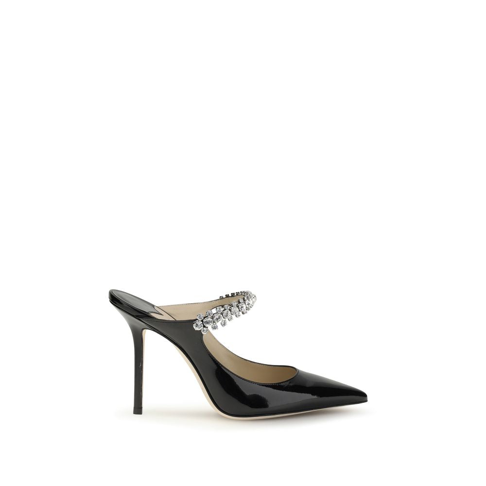 Jimmy Choo Black Calf Leather Bos Taurus High Heel Pumps