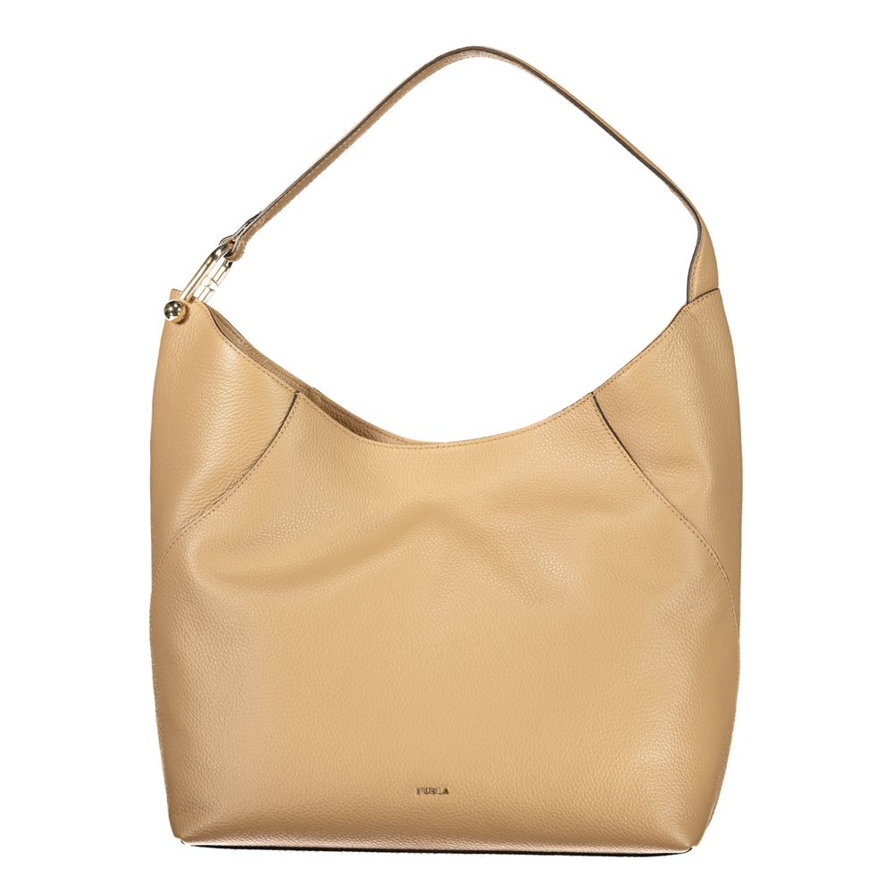 Furla Marrone Leather Women Handbag - ClickThatClicks 