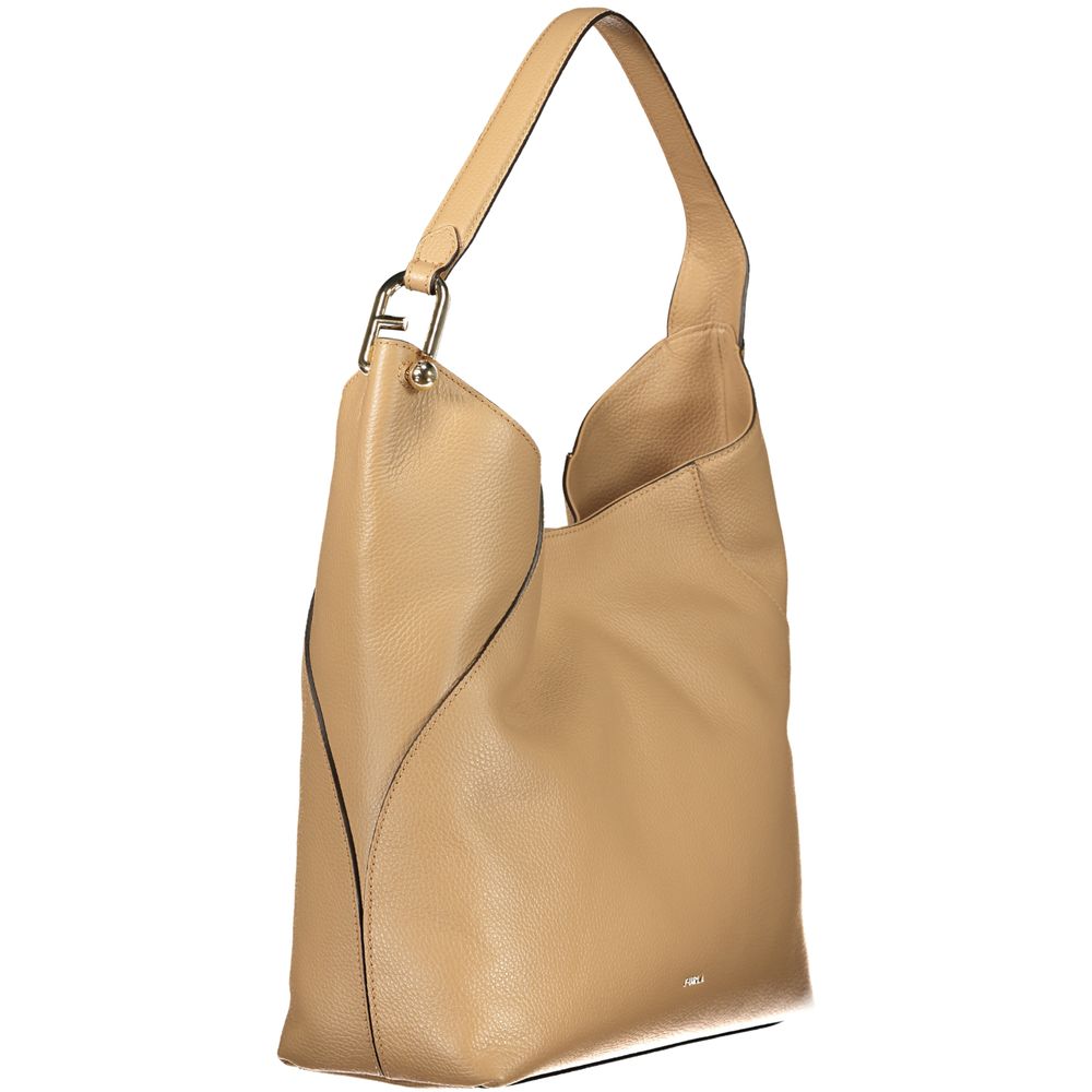 Furla Marrone Leather Women Handbag - ClickThatClicks 
