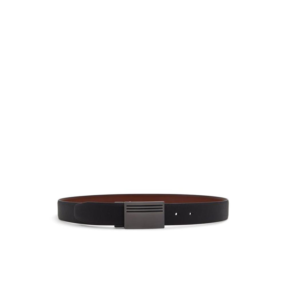ALDO Black Cowhide Regular Belt - ClickThatClicks 