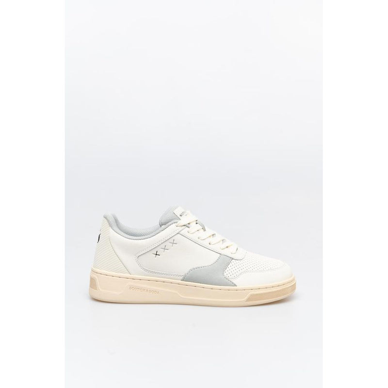 Scotch & Soda White And Low Top Sneakers