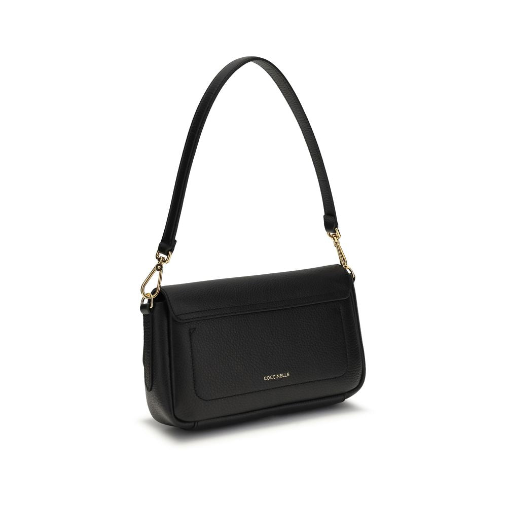 Coccinelle Black Calf Leather Bos Taurus Shoulder Bag - ClickThatClicks 