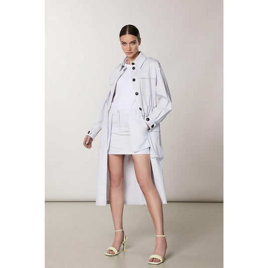 Patrizia Pepe Purple Cotton Mini Skirt - ClickThatClicks 