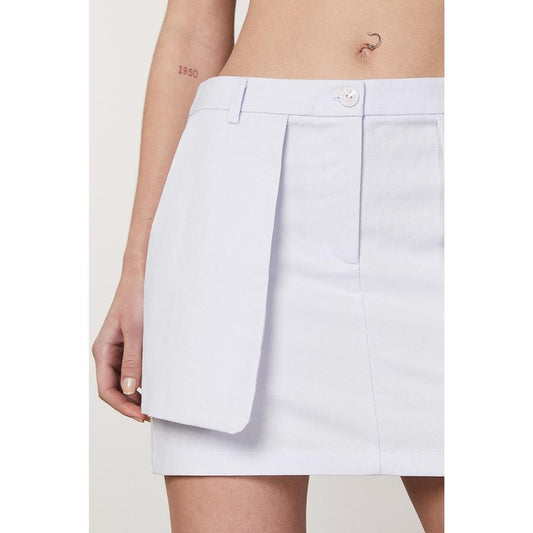 Patrizia Pepe Purple Cotton Mini Skirt - ClickThatClicks 