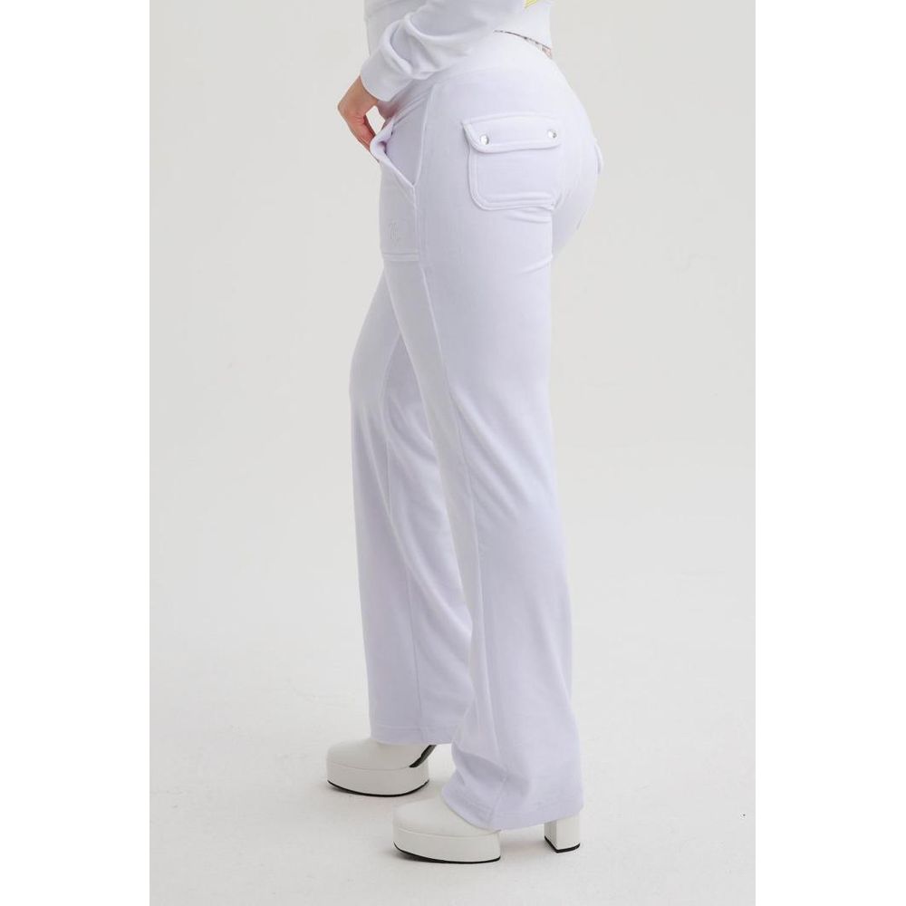 Juicy Couture White Polyester Casual Pants