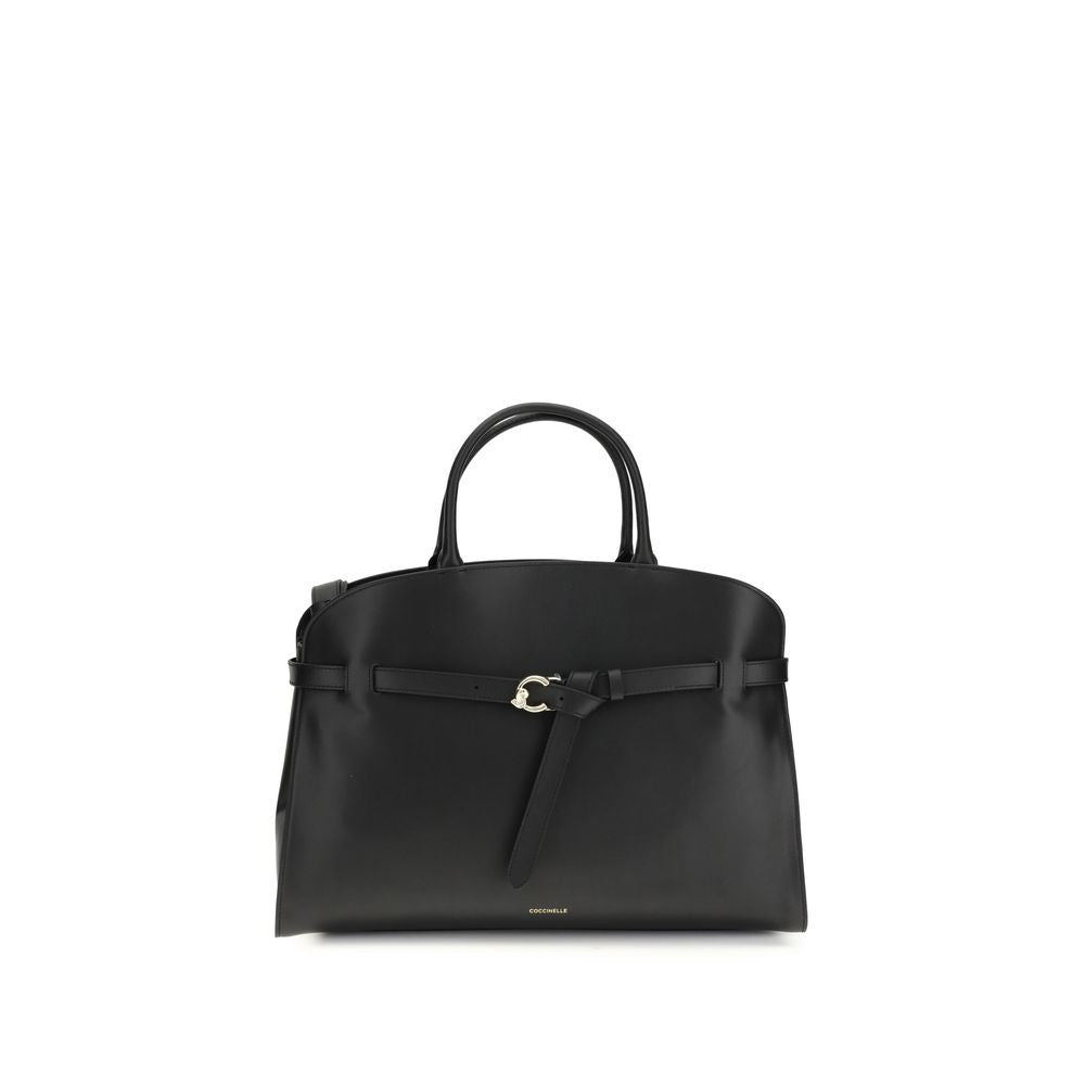 Coccinelle Black Calf Leather Bos Taurus Handbag - ClickThatClicks 