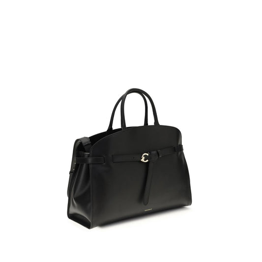 Coccinelle Black Calf Leather Bos Taurus Handbag - ClickThatClicks 