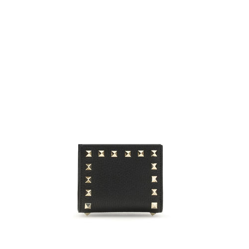 Valentino Garavani Black Lamb Ovis Aries Aries Wallet - ClickThatClicks 