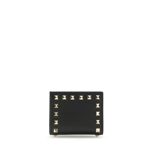 Valentino Garavani Black Lamb Ovis Aries Aries Wallet - ClickThatClicks 