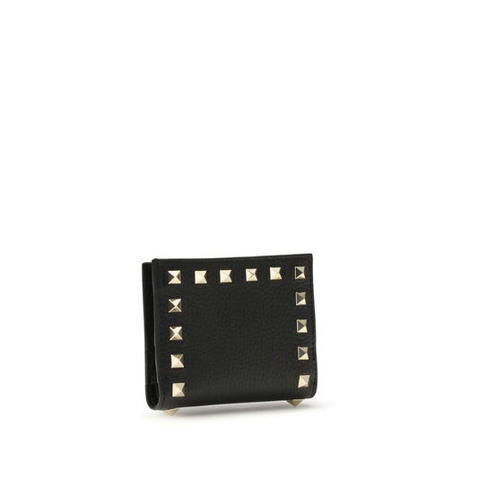 Valentino Garavani Black Lamb Ovis Aries Aries Wallet - ClickThatClicks 