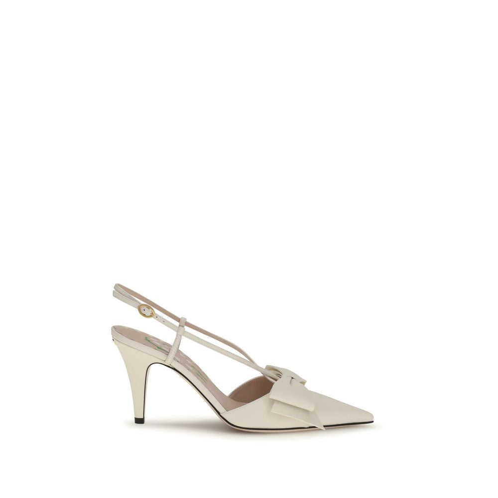 Valentino Garavani Cream Lamb Ovis Aries Aries High Heel Pumps