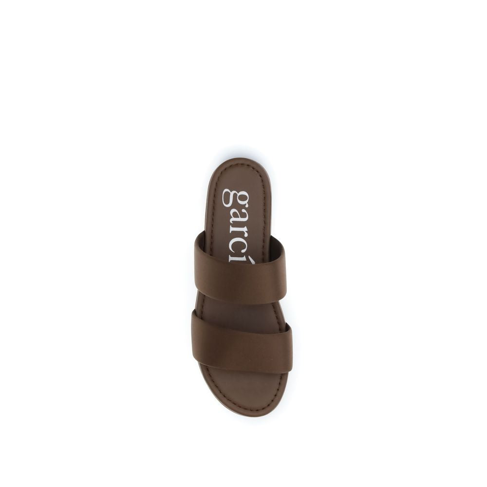 Pedro García Brown Silk Sandals - ClickThatClicks 