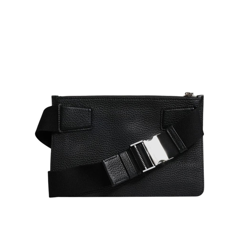 Dolce & Gabbana Black Leather Belt Bag