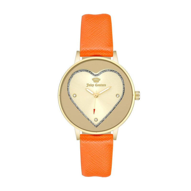 Juicy Couture Orange Plastic Dress Watch