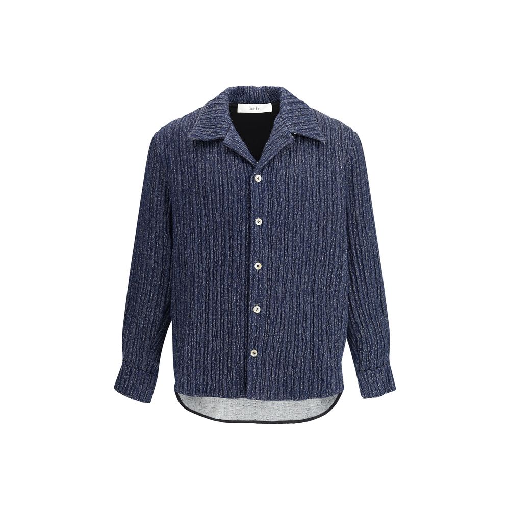 SÉFR Blue Cotton Shirt