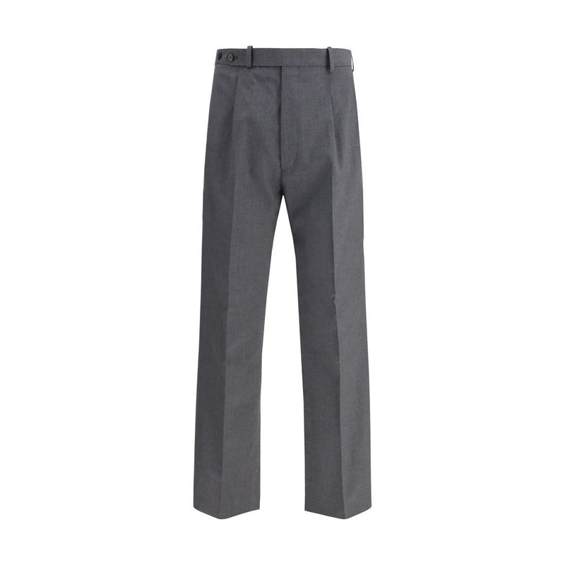 Prada Gray Fleece Wool Dress Pants