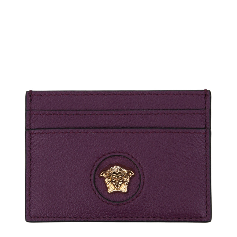 Versace Purple Leather Cardholder