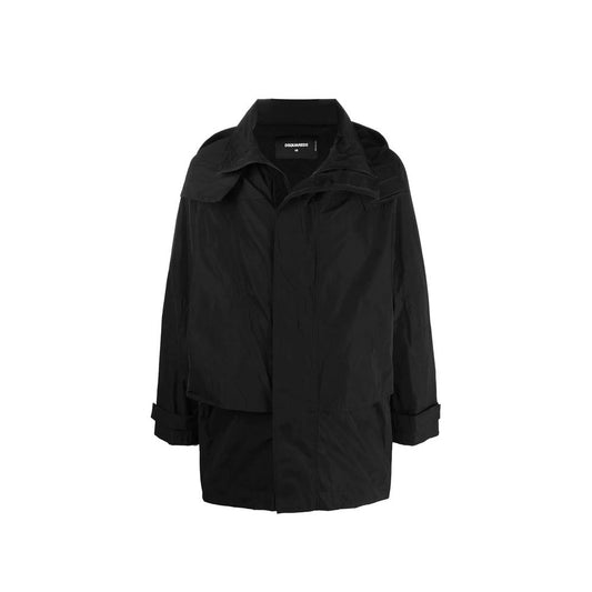 Dsquared² Black Nylon Shell Jacket - ClickThatClicks 