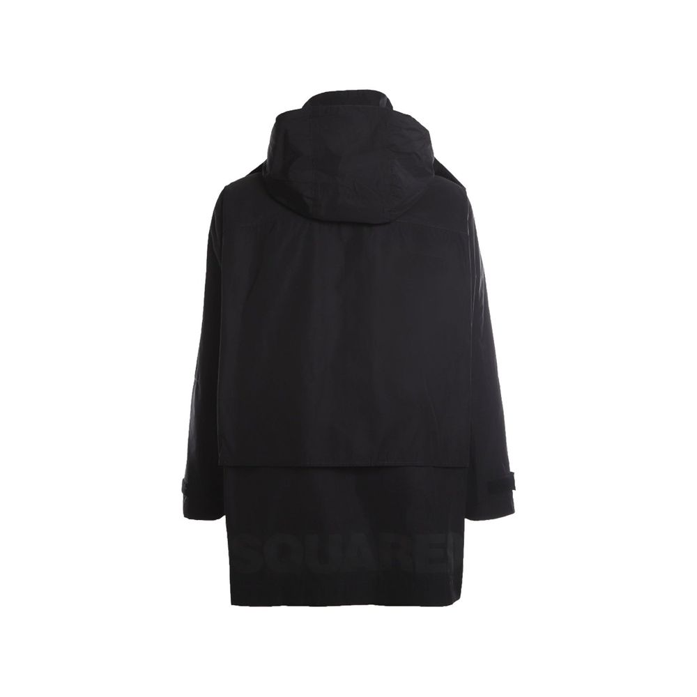Dsquared² Black Nylon Shell Jacket - ClickThatClicks 