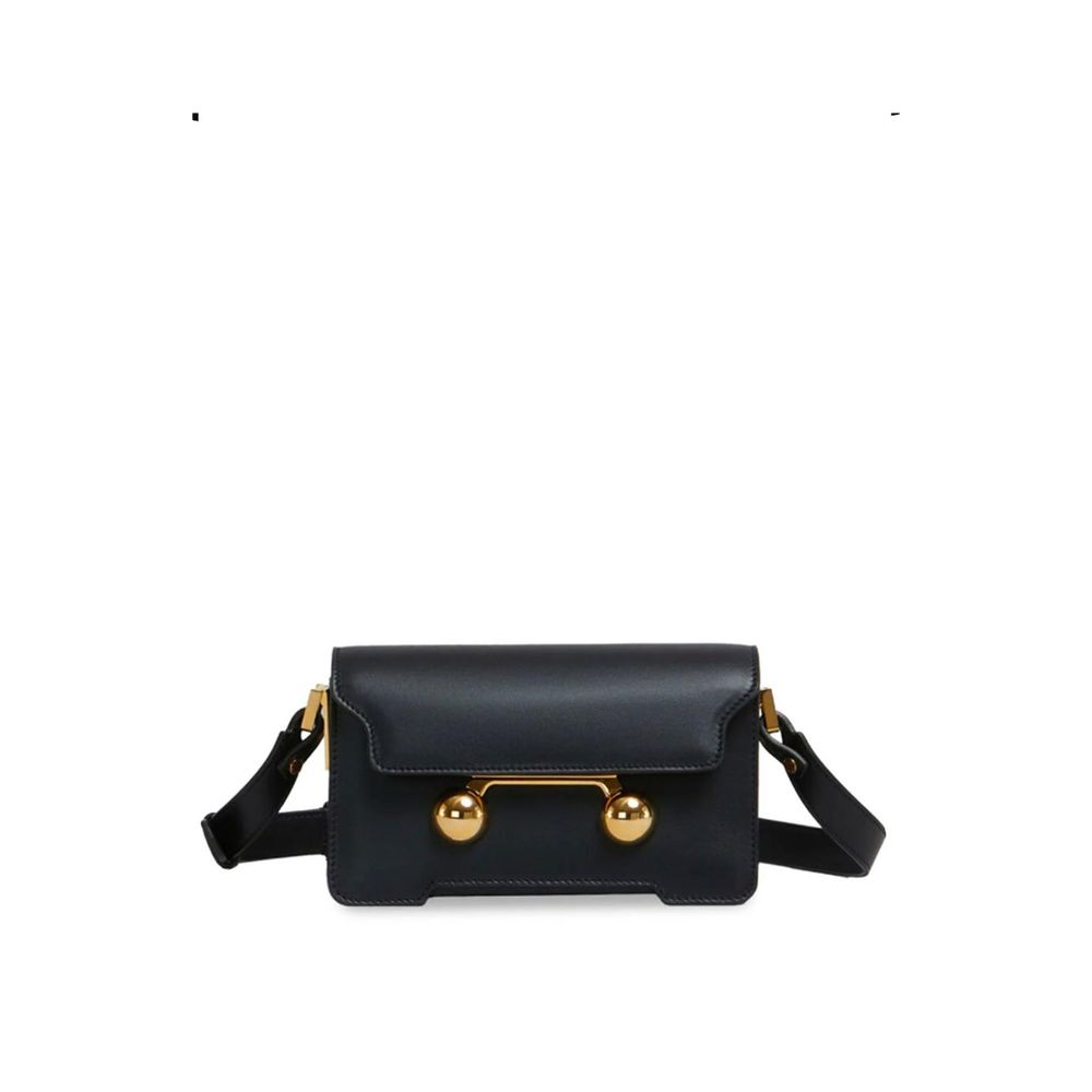 Marni Black Calfskin Crossbody Bag