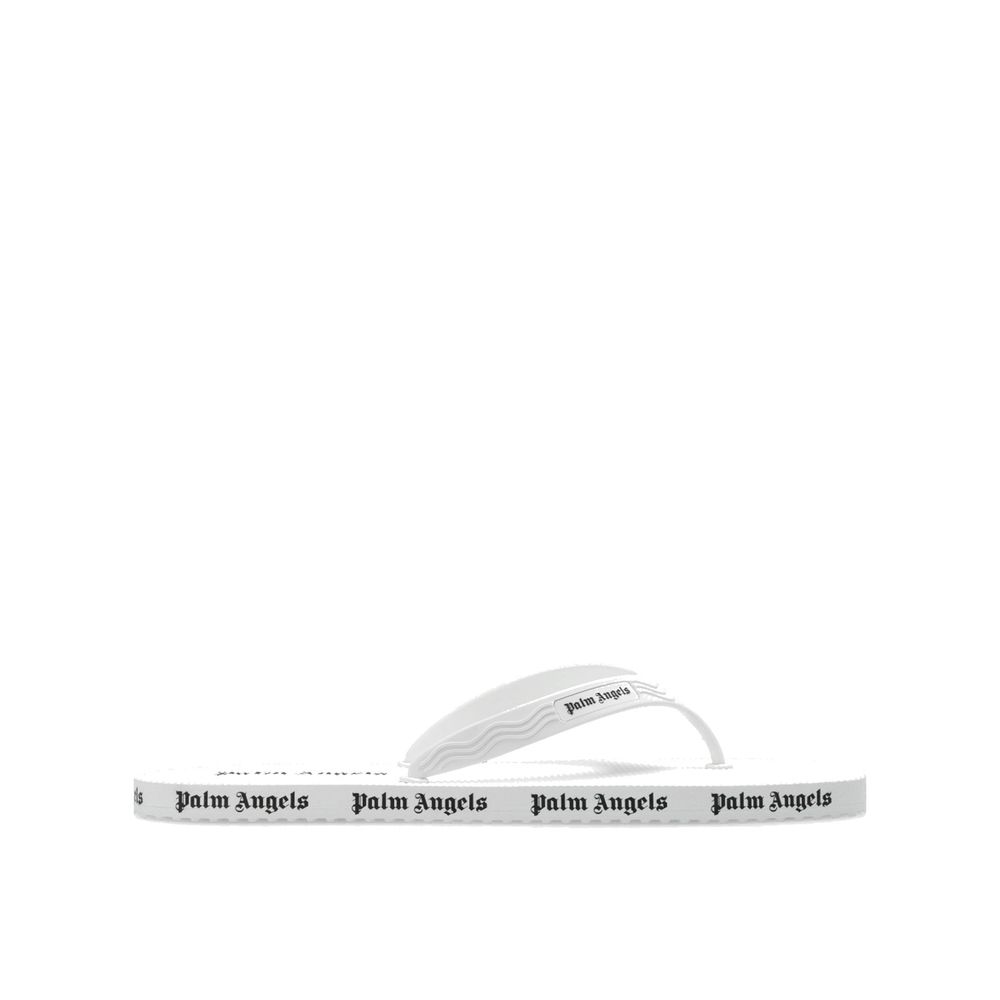 Palm Angels White Rubber Slides - ClickThatClicks 