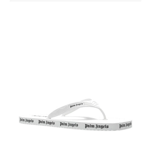 Palm Angels White Rubber Slides - ClickThatClicks 