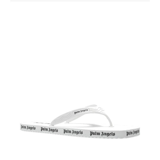 Palm Angels White Rubber Slides - ClickThatClicks 