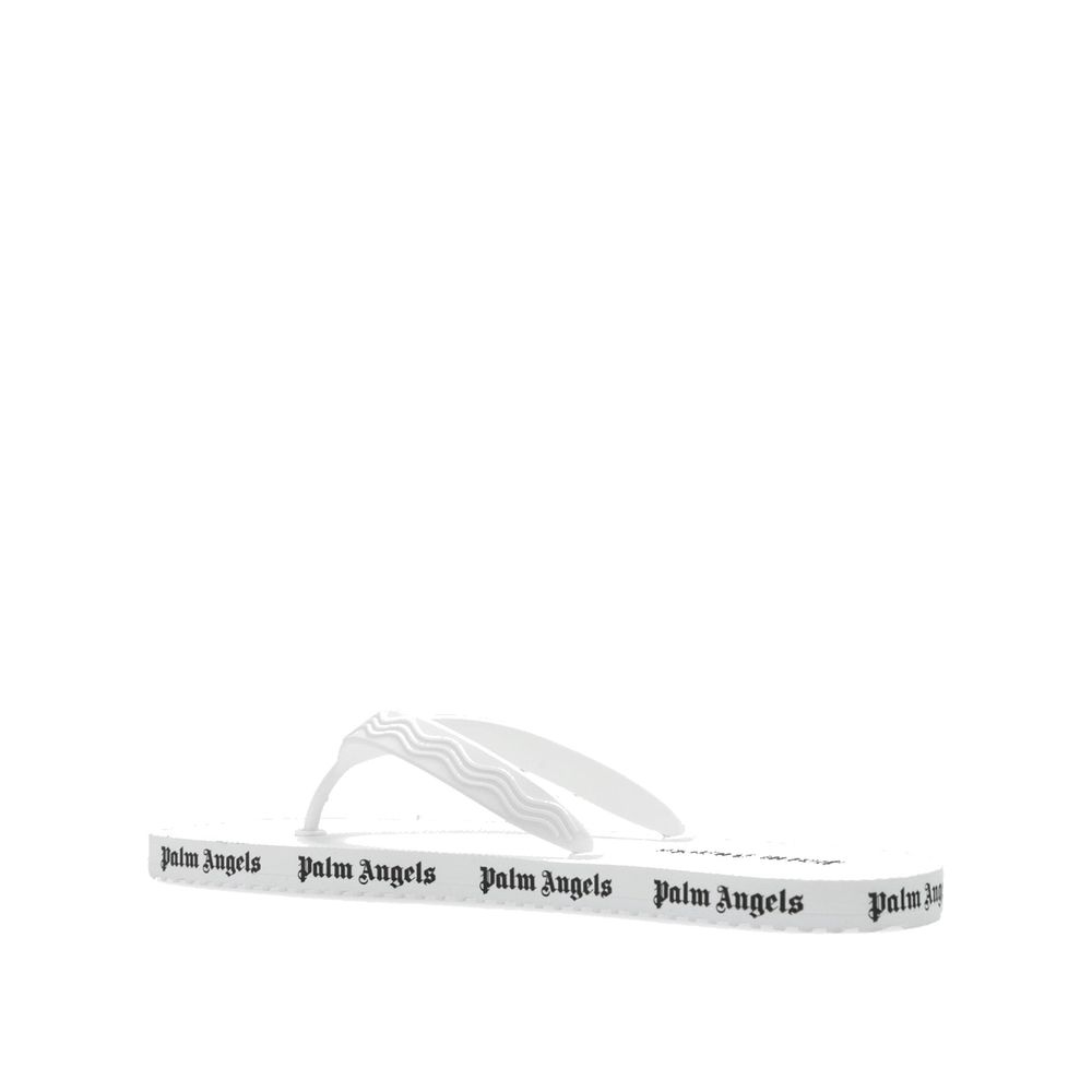 Palm Angels White Rubber Slides - ClickThatClicks 
