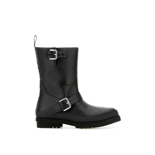 Stella McCartney Black Polyester Lace-Up Boots - ClickThatClicks 