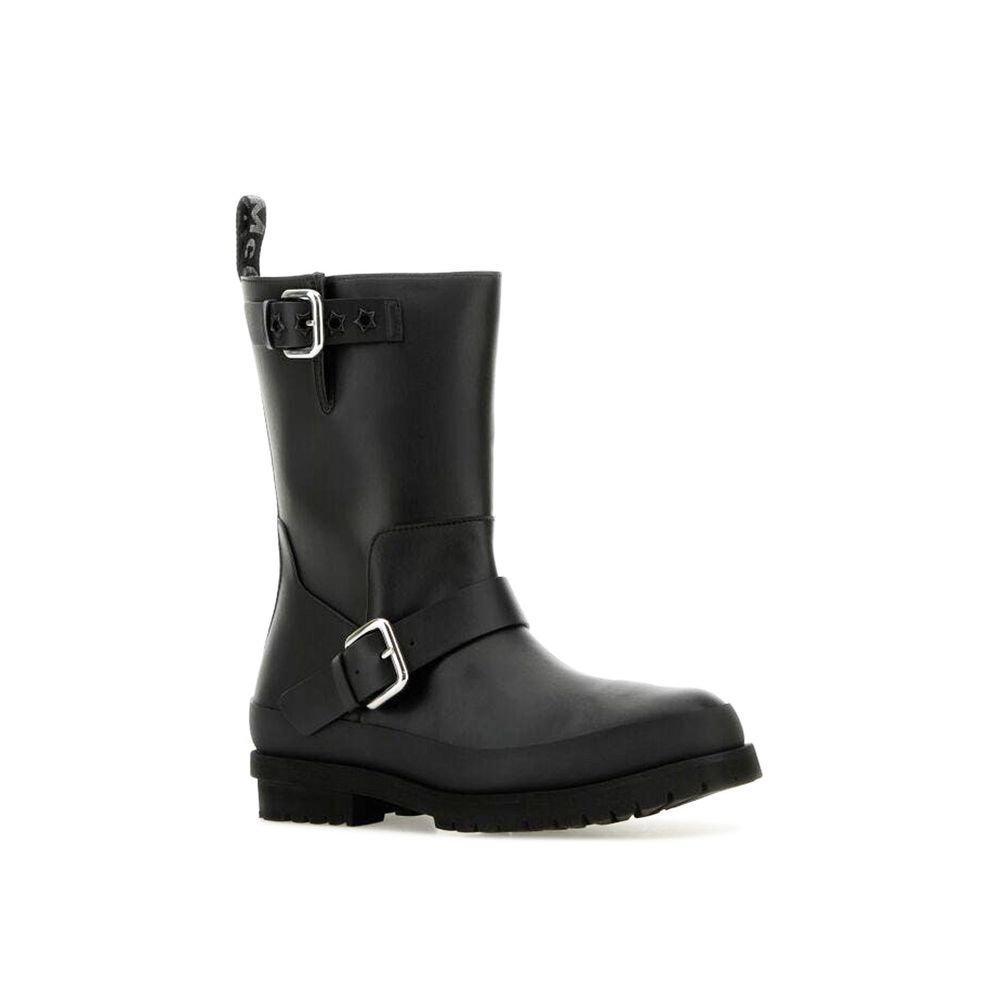 Stella McCartney Black Polyester Lace-Up Boots - ClickThatClicks 